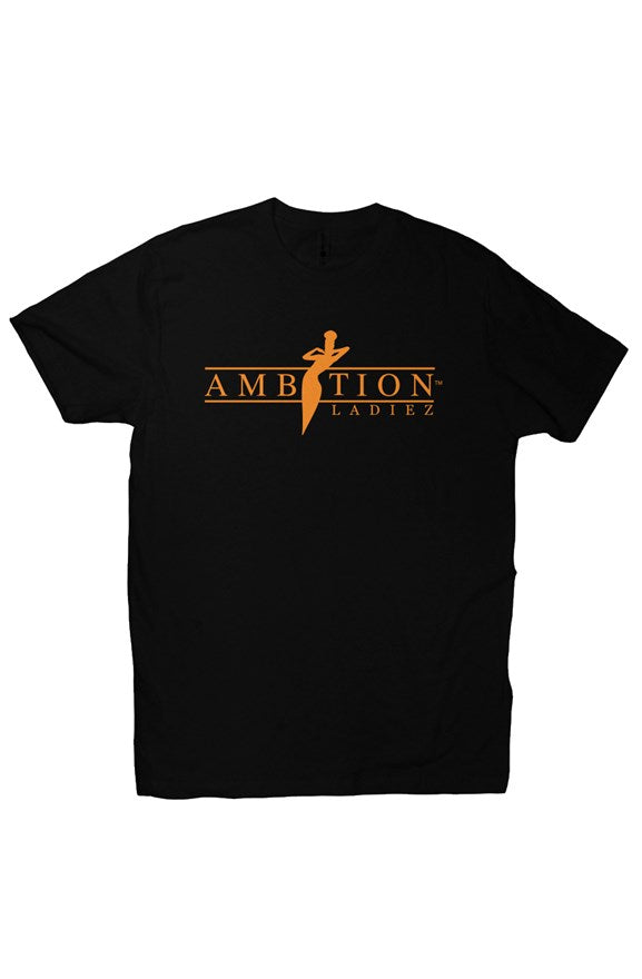 Classic Orange Logo Premium black T-shirt