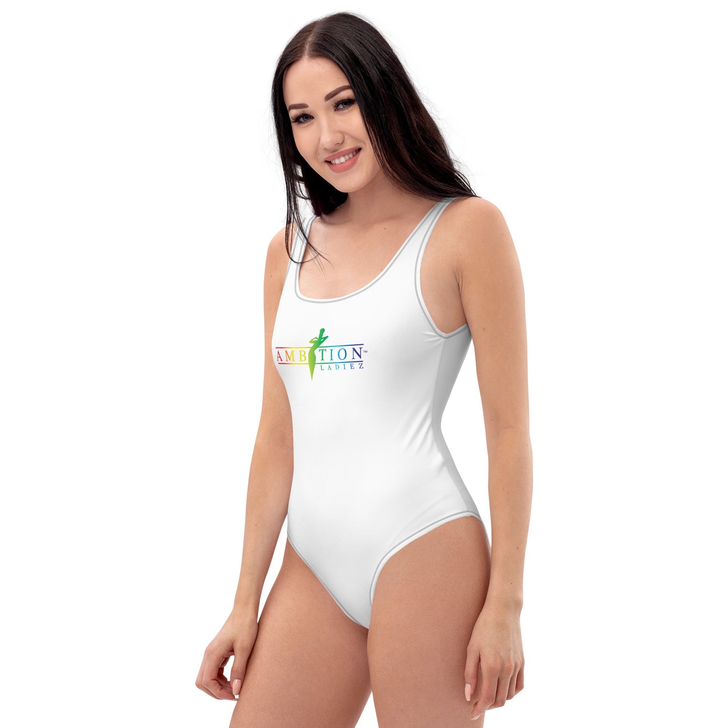 one piece swimsuit white
